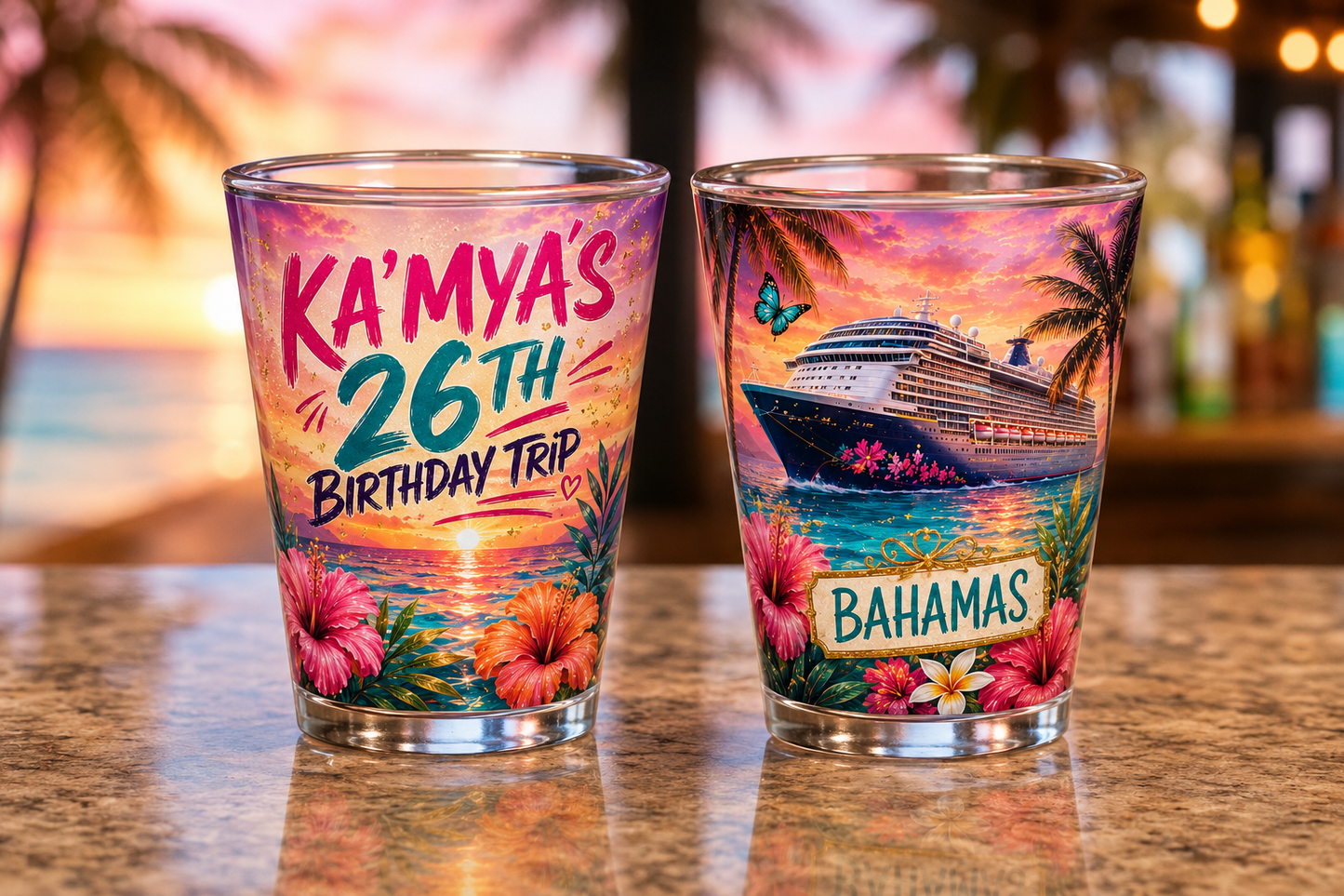 Vacation Shot glasses