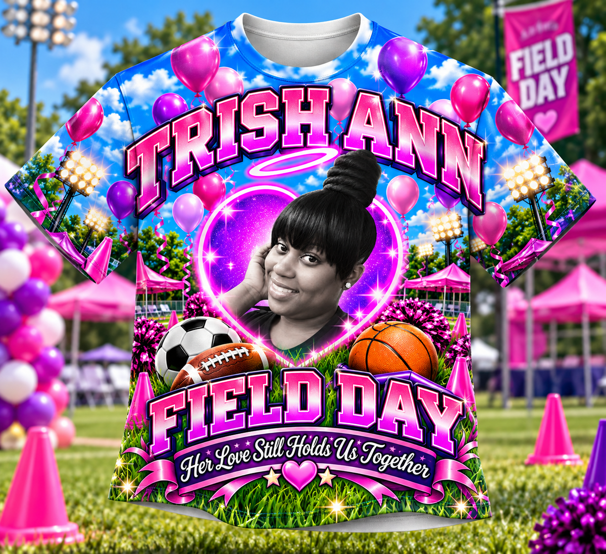 Trish Ann - Field Day ( All Over T Shirt )